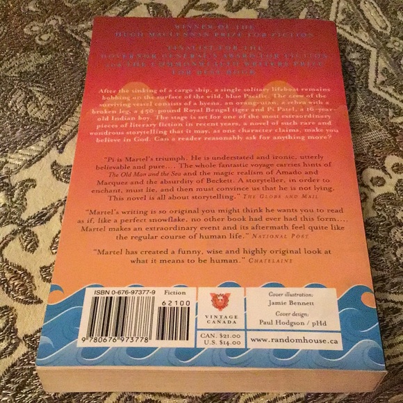 Books by Yann Martel 📚The Life of Pi 🐯And Self Nice clean soft cover copies - Picture 5 of 8